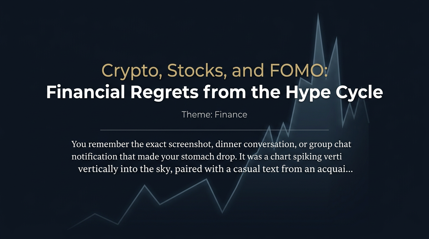 Crypto, Stocks, and FOMO: Financial Regrets from the Hype Cycle