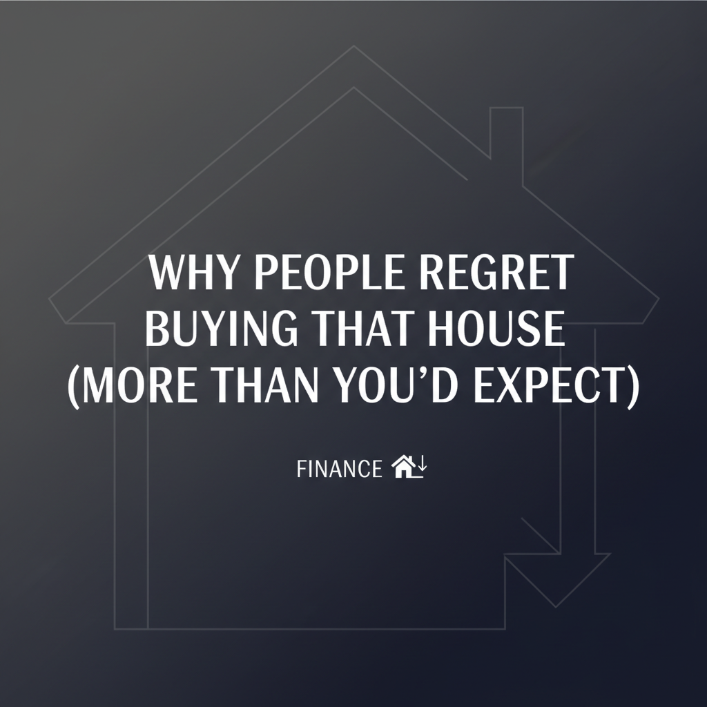 Why People Regret Buying That House (More Than You'd Expect)
